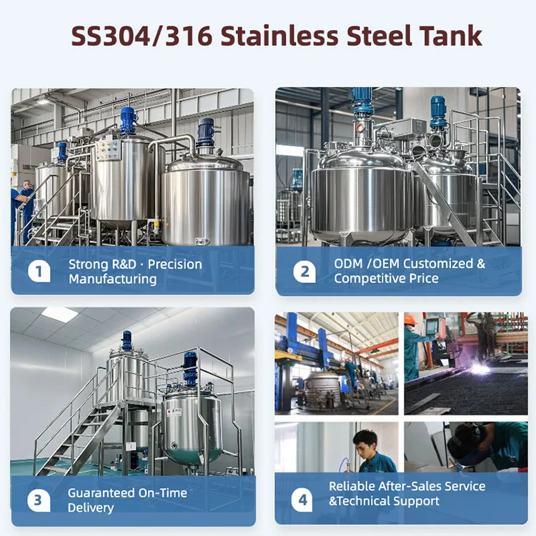 Elliptical Head Mixing Tank