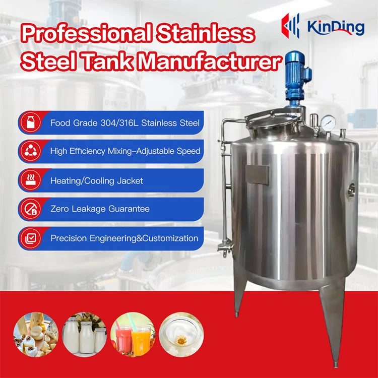 Elliptical Head Mixing Tank