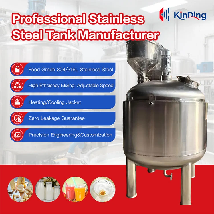 Elliptical Head Mixing Tank
