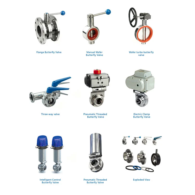 Válvula de mariposa sanitaria